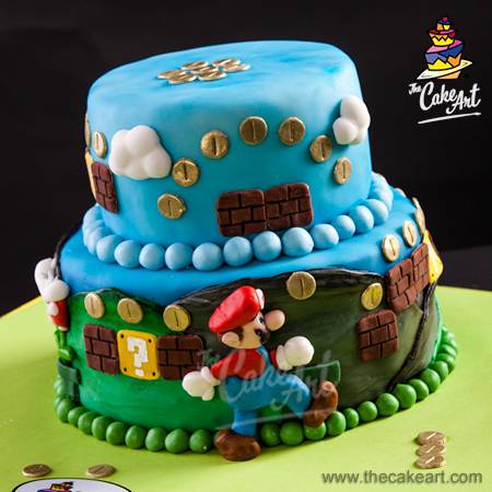 Pastel de Mario Bros. (3D) 01