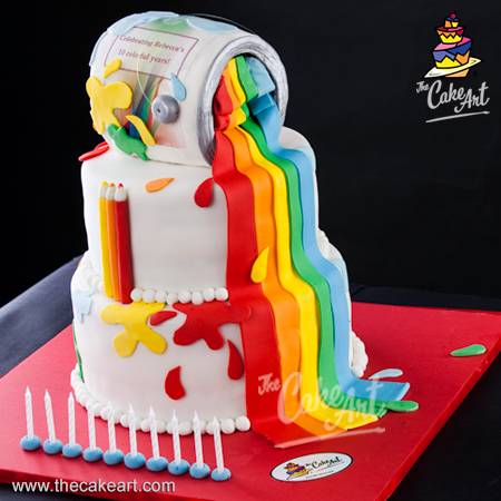 Colorful cake (3D)