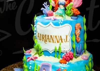 Pastel de La Sirenita bebé o Baby Little Mermaid - The Cake Art - Mejores Pasteles Personalizados Tegucigalpa