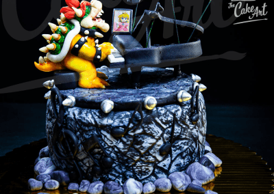 Espectacular pastel de Bowser tocando el piano par Peach de Mario Bros - The Cake Art - Mejores Pasteles Personalizados Tegucigalpa