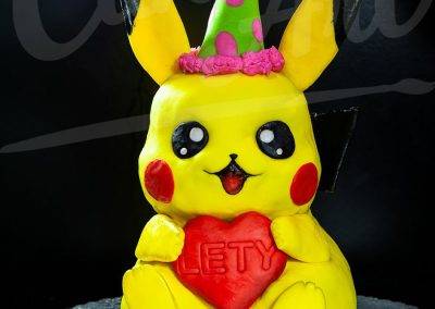 Pastel 3D en forma de Pikachu - The Cake Art - Mejores Pasteles Personalizados Tegucigalpa