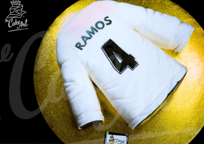 Pastel de Futbol Camisa de Sergio Ramos Real Madrid - The Cake Art