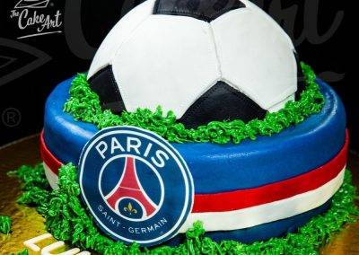 Pastel de Futbol Pelota Paris Saint Germain - The Cake Art