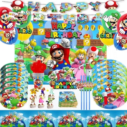 Super Bros - Decoraciones de fiesta temática de c